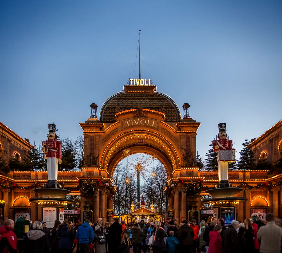 Musical performance in Tivoli Gardens, Copenhagen